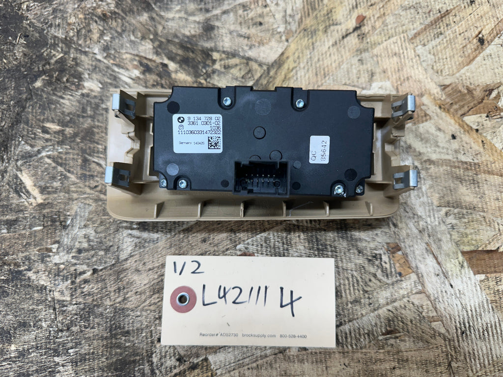 BMW 2007-2014 X5 X6 E70 E71 BEIGE TRIM Headlight Headlamp Switch Knob 9134728