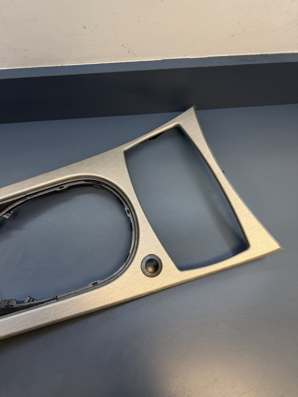 03-08 BMW Z4 E85 E86 Front Center Console Top Cover Bezel Trim Aluminum 7044312