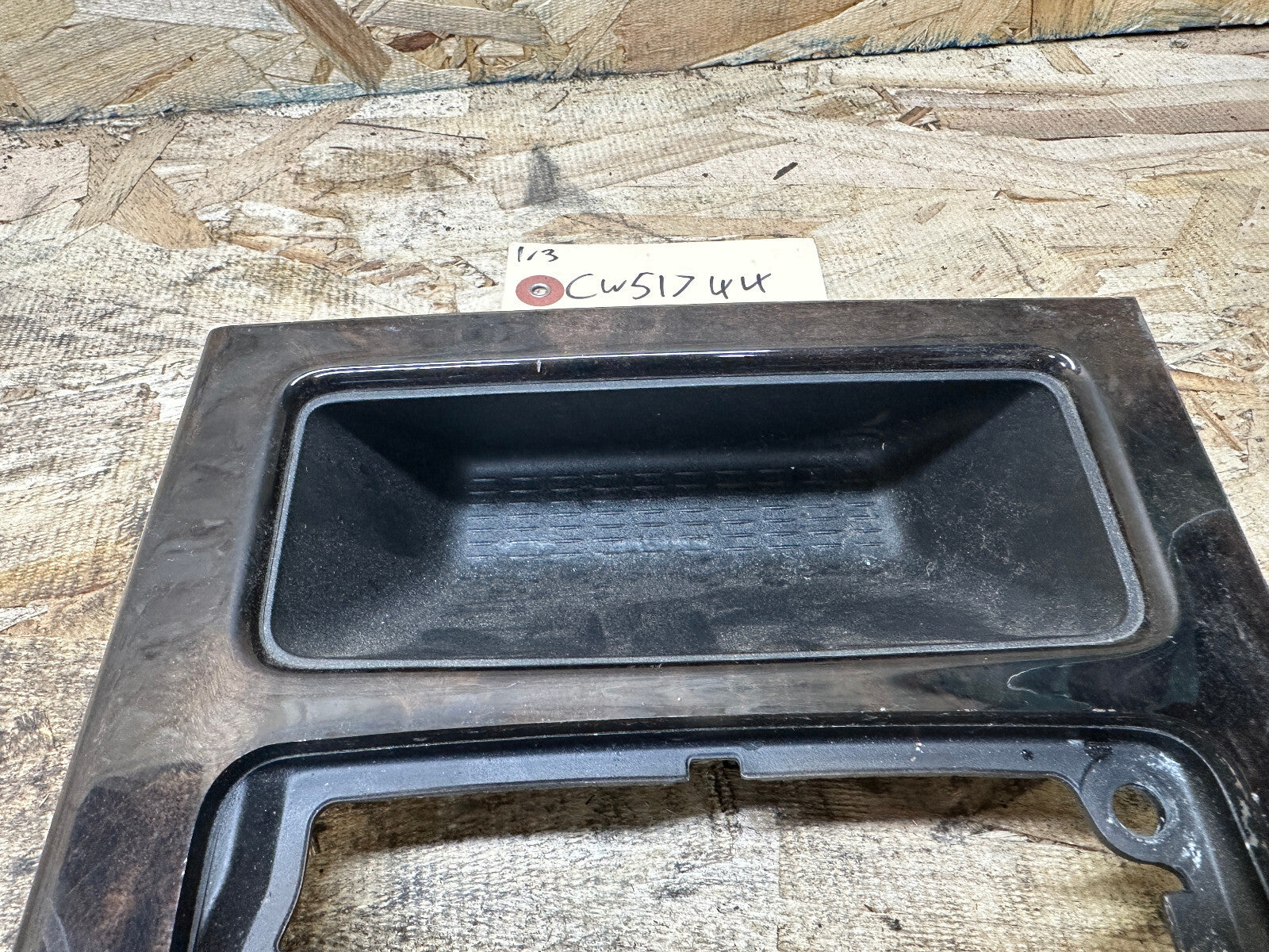 BMW 05-10 E60 5 SERIES WOOD CENTER CONSOLE SHIFTER BEZEL iDRIVE TRIM 9156126