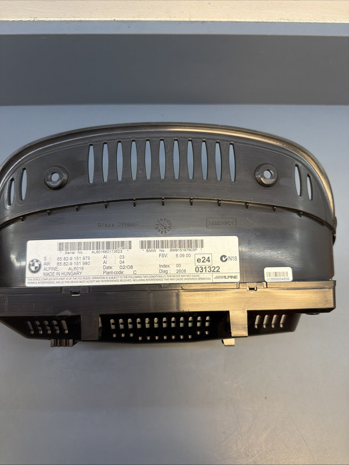 OEM On-Board 8.8" Display Screen BMW E60 E61 E63 E64 E90 E91 E92 E93 9151979