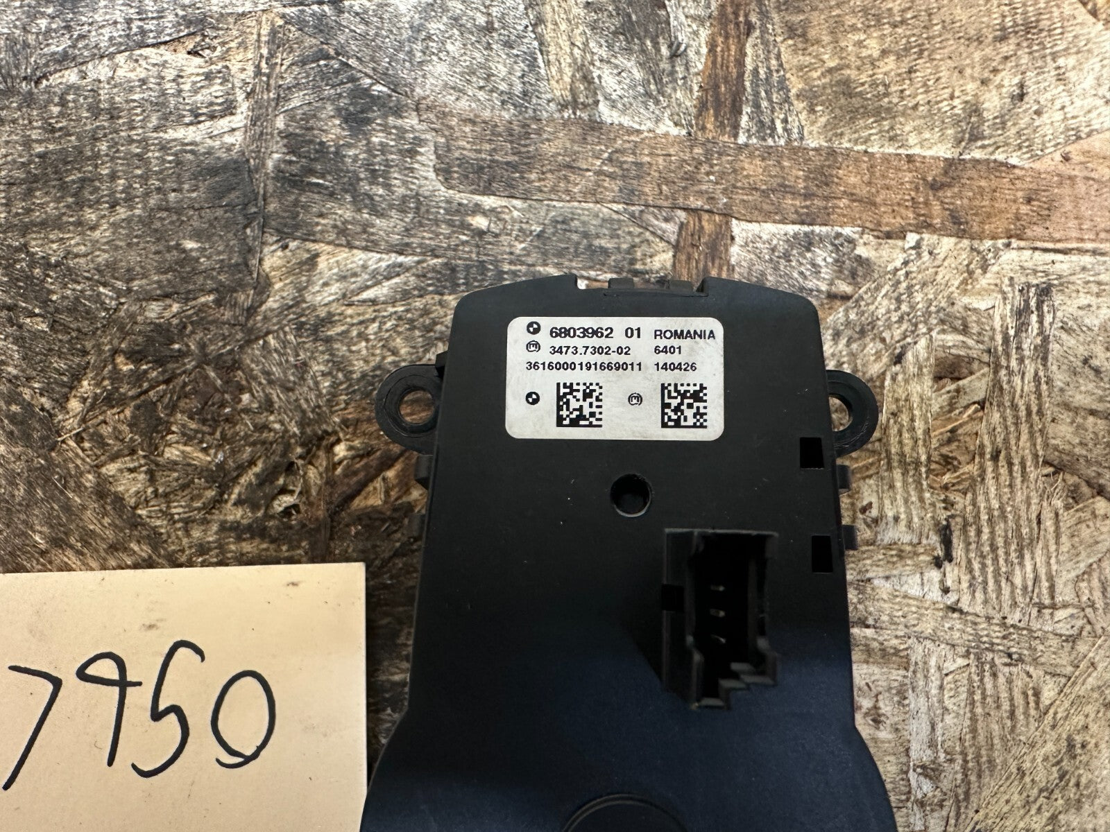 BMW 2011-2017 X3 X4 5 6 7 SERIES HEADLIGHT CONTROL SWITCH OEM 6803962