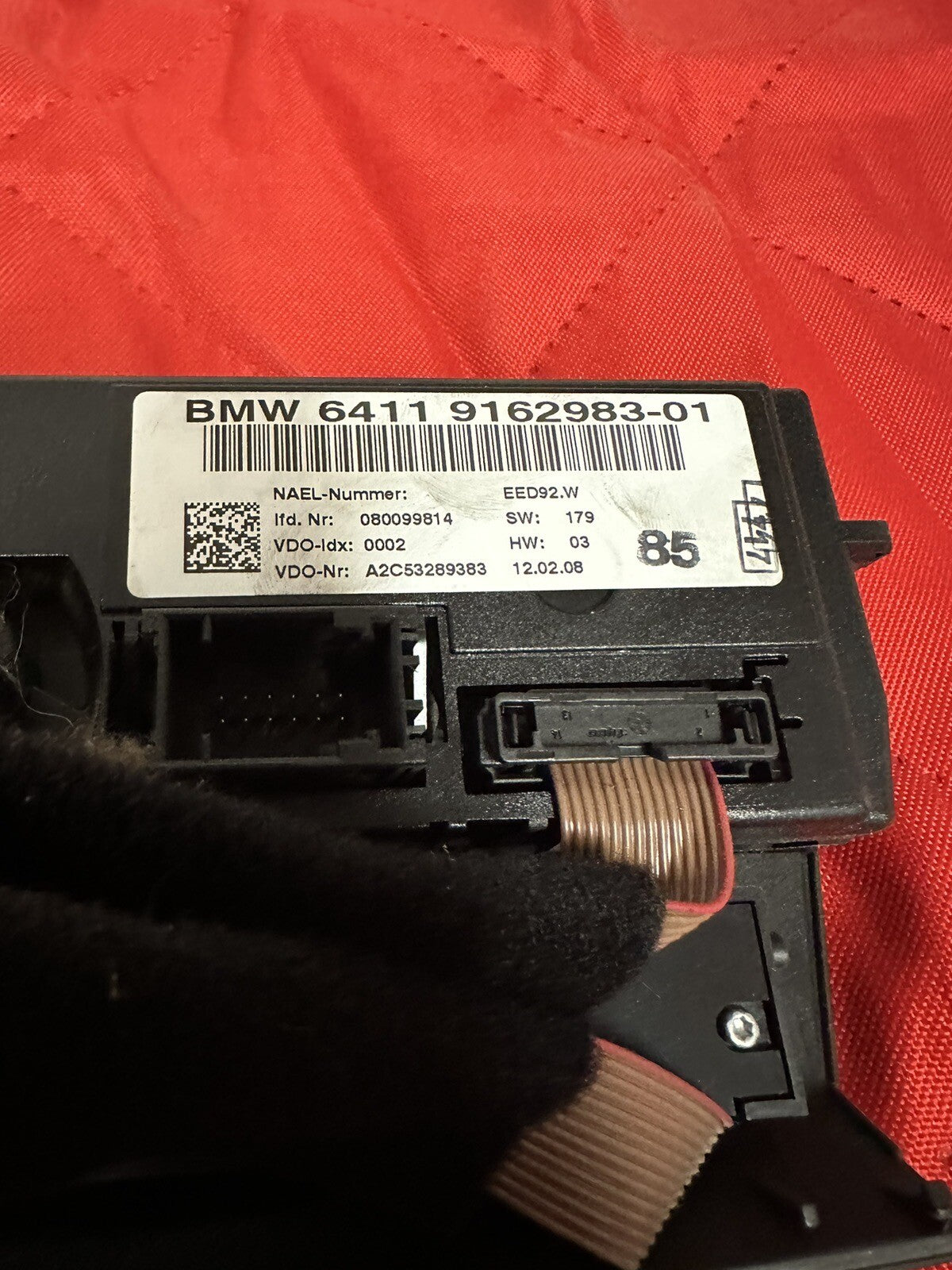 07-09 BMW E90 E93 E93 3 SERIES AC HEATER CLIMATE CONTROL TEMPERATURE OEM 9162983