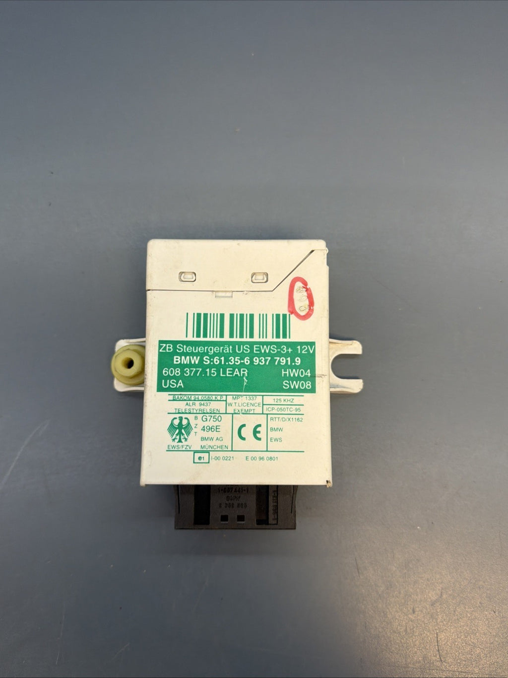 2003-2008 BMW E85 Z4 CONVERTIBLE THEFT LOCKING CONTROL MODULE OEM 6937791