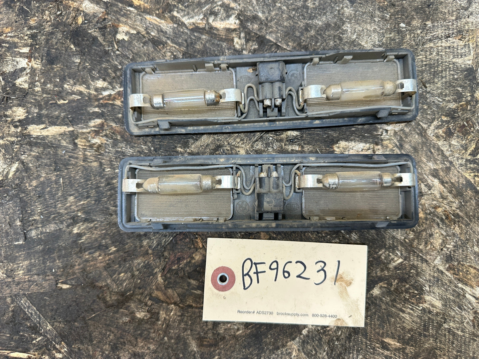 BMW 87-96 E34 5 SERIES INTERIOR SUN VISOR MIRROR LIGHT SET 2PC 63311382086