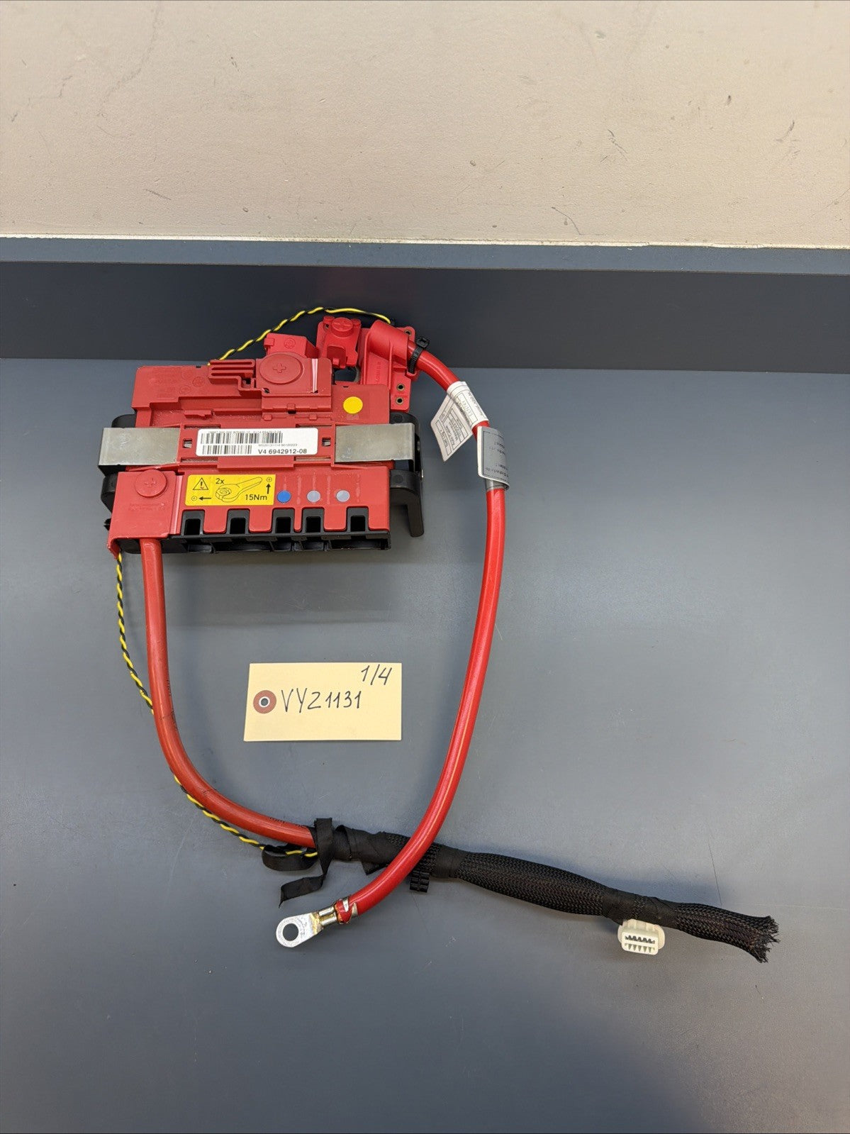 12-15 BMW X1 E84 Battery Power Distribution Junction Box OEM W CABLE 6942912