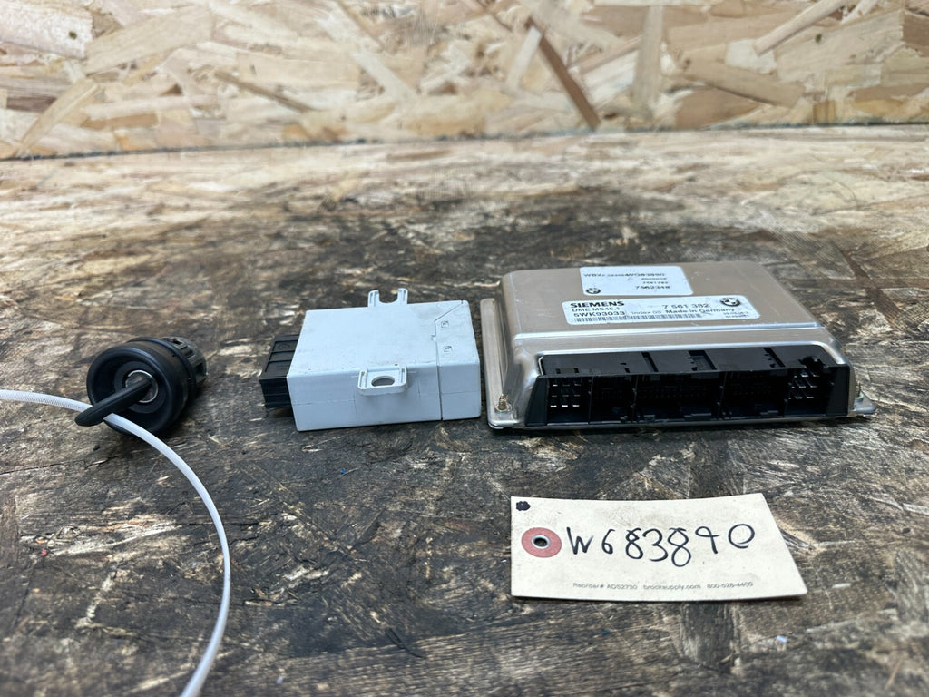 BMW 2003-2006 E83 ECU+CAS(IMMOBILIZER)+KEY VIN MATCHED SET OEM 6988104+7561382