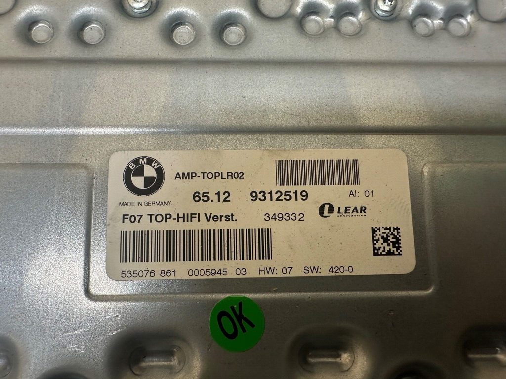 BMW 09-19 F2X F3X E7X TOP HiFi RADIO AUDIO AMPLIFIER OEM 9312519