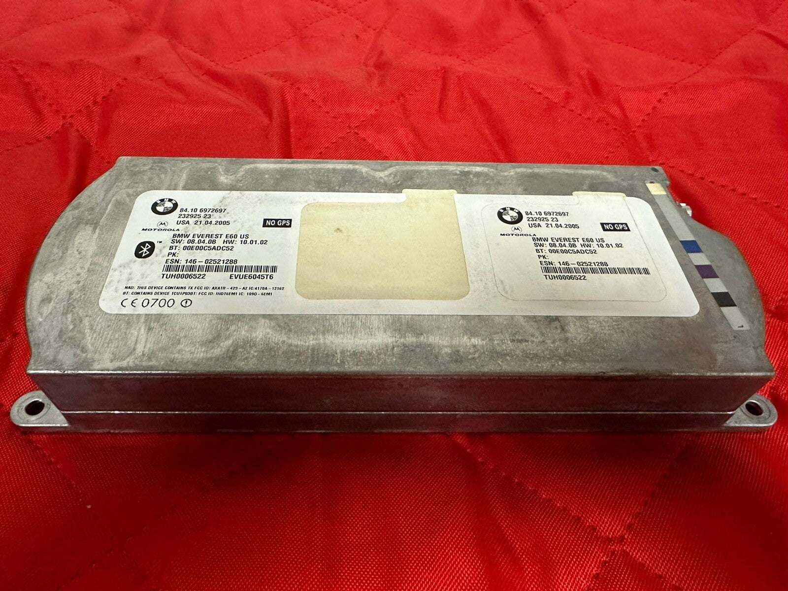2004-2010 BMW 5 SERIES BLUE TOOTH TELEMATIC MOD. 84106972697 6972697 QH0223