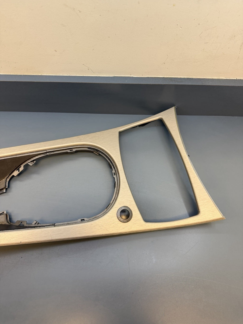 03-08 BMW Z4 E85 E86 Front Center Console Top Cover Bezel Trim Aluminum 7044312