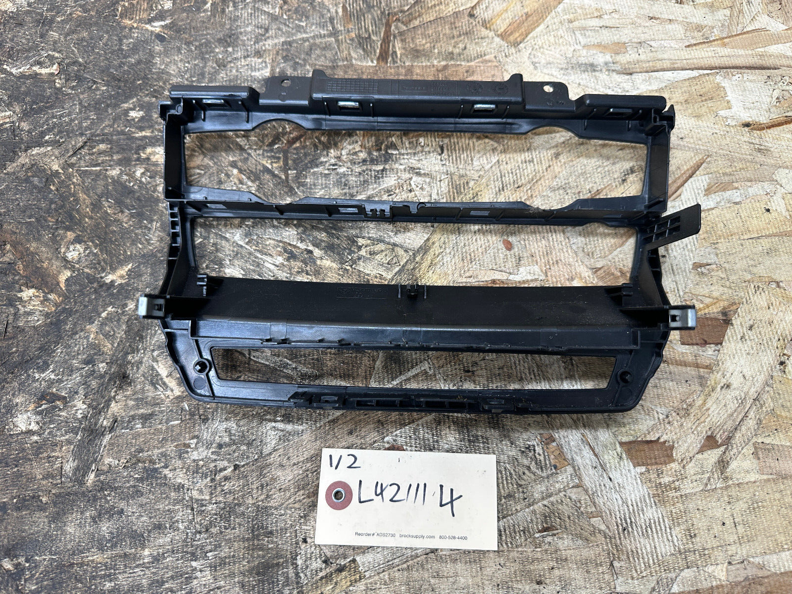 BMW 2006-2013 E70 E71 X5 X6 BLACK DASH CLIMATE CONTROL TRIM PANEL OEM 7161797