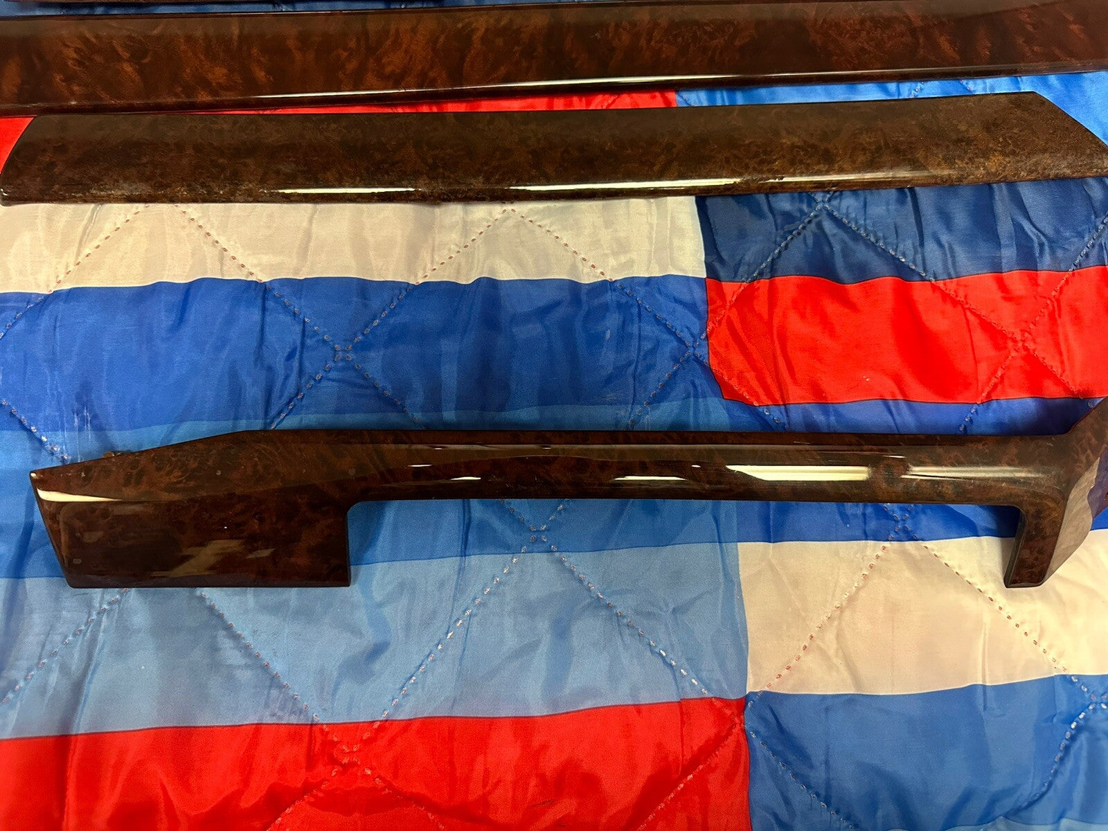01-05 BMW E46 4 DOOR SEDAN 3 SERIES WOOD GRAIN TRIM INTERIOR 8 PIECE SET OEM