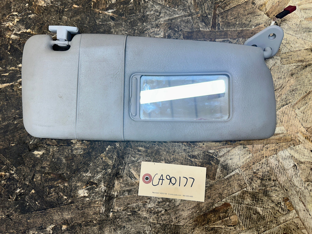 BMW 97-06 E46 3 SERIES RIGHT PASSANGER SIDE GRAY SUN VISOR OEM 68237644