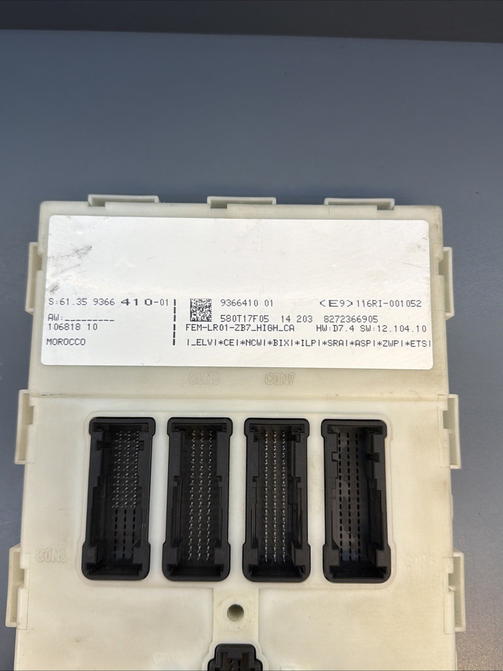 BMW 11-12 535i X3 3.0L N55 ECU+CAS(IMMOBILIZER)+KEY VIN MATCHED SET OEM 7629420