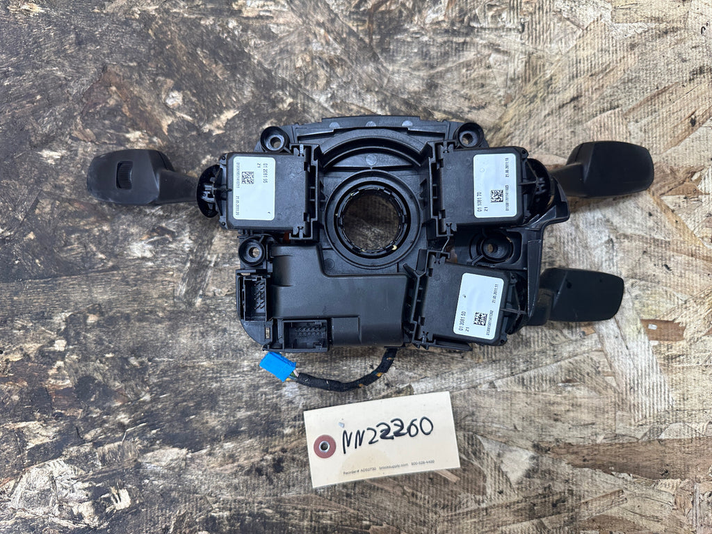 BMW 06-12 E90 STEERING COLUMN SWITCH MODULE COMPLETE W CLOCK SPRING OEM 9169755