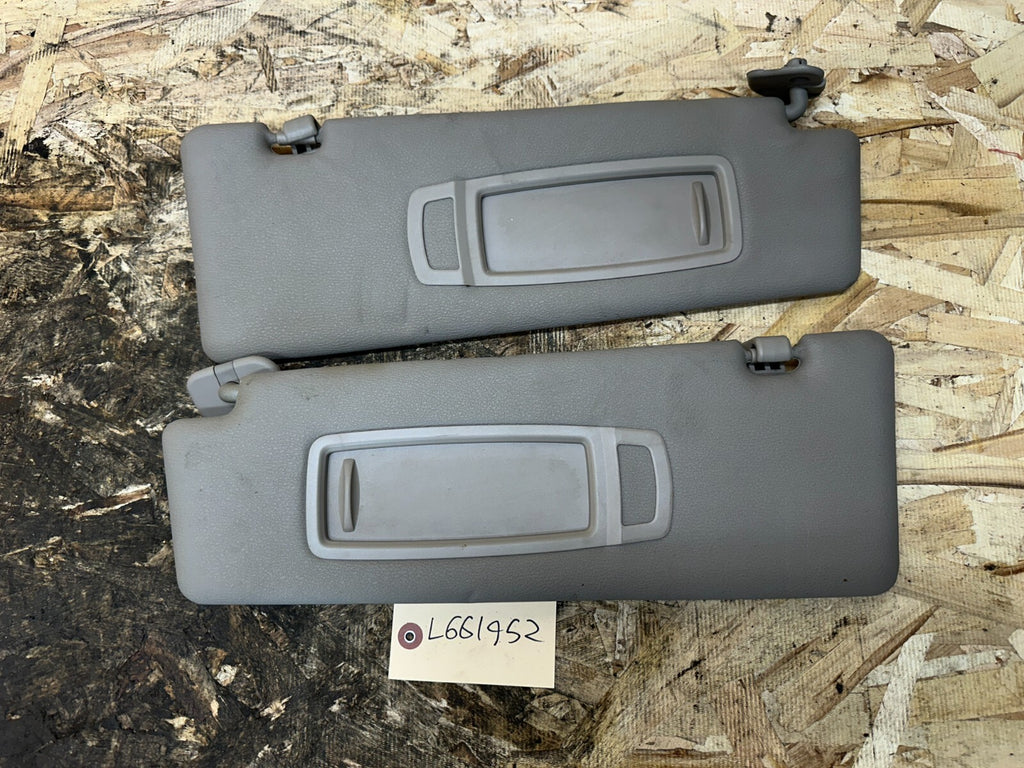 BMW 2007-2014 E70 X5 GRAY SUN VISOR SET 2PC OEM 51167278575+6