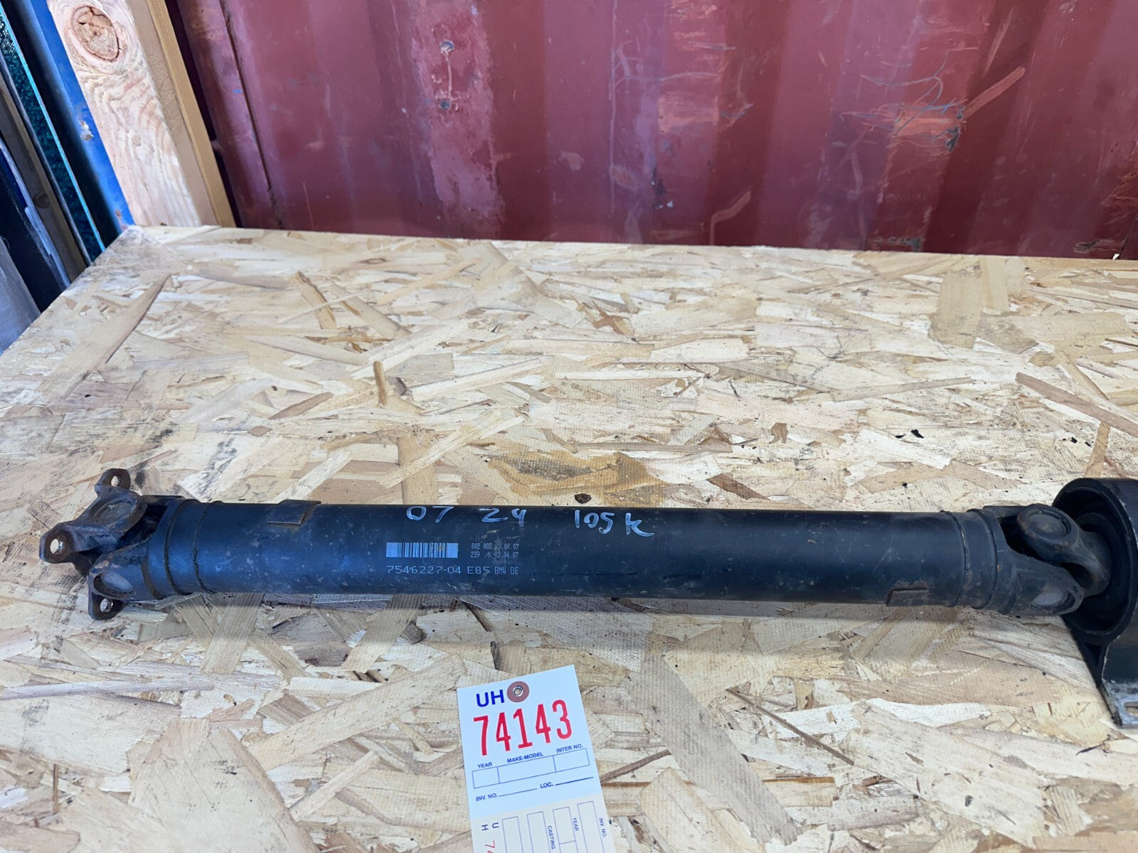 OEM BMW REAR DRIVESHAFT FITS 2004-2008 AUTOMATIC E85 Z4 E86 Z4 7546227