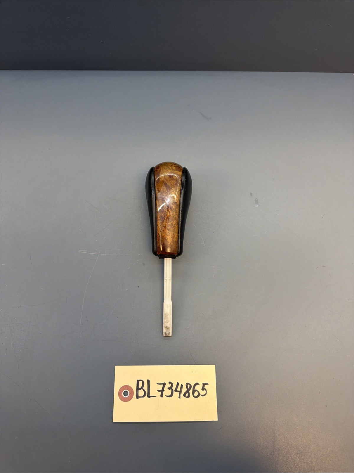 BMW E36 Z3 E36 Automatic Gear Selector Shifter Knob Wood Leather OEM 2228252