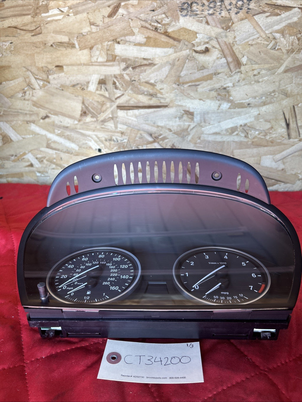 2008-2010 BMW E60 550I LCI INSTRUMENT CLUSTER GAUGE SPEEDOMETER 9153749 OEM 131K