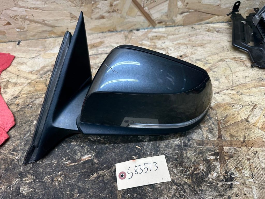 BMW F30 2012-2015 DRIVER LEFT SIDE MIRROR DARK GRAY FOLDING OEM BMW a046314