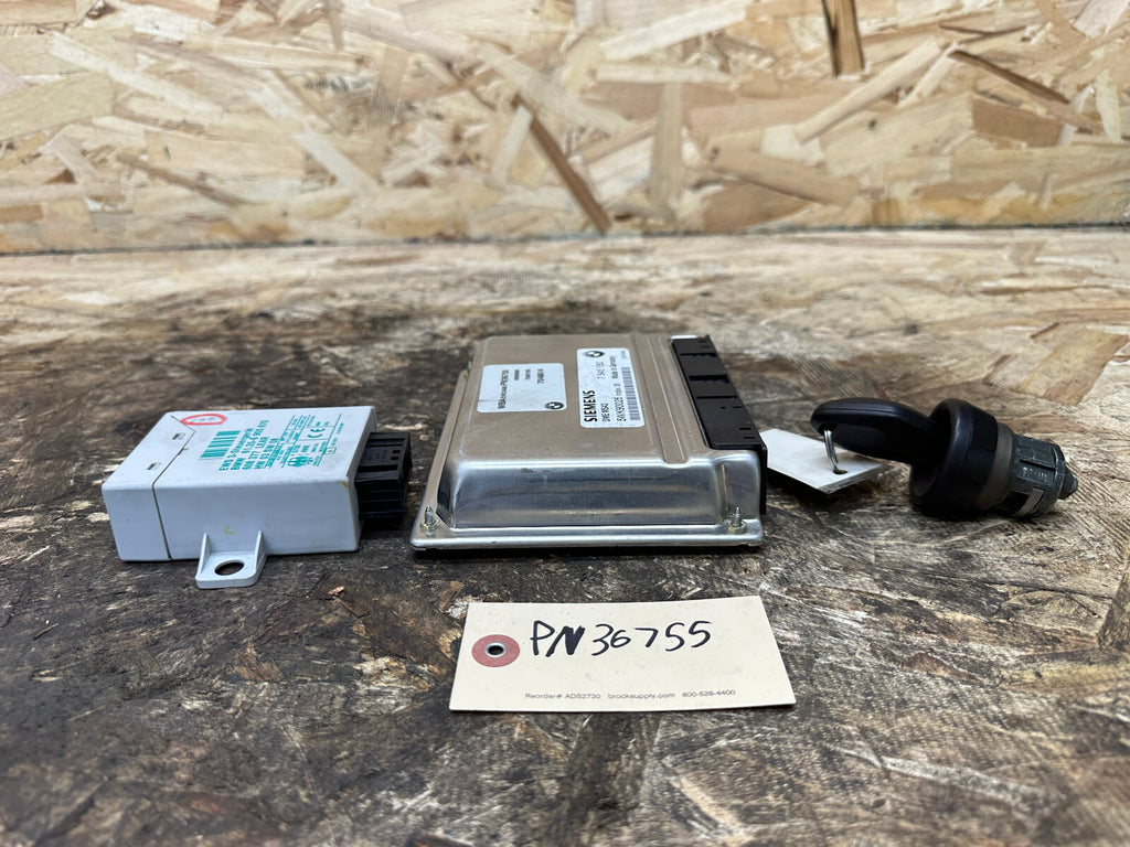 BMW 99-05 E46 ECU+CAS+KEY M54 3.0 ENGINE MS43 SET OEM 7545150+6905670