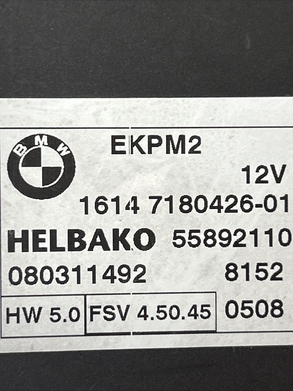 BMW 2006-2013 E60 E70 E82 E90 E92 EKPM2 FUEL PUMP CONTROL MODULE OEM 7180426