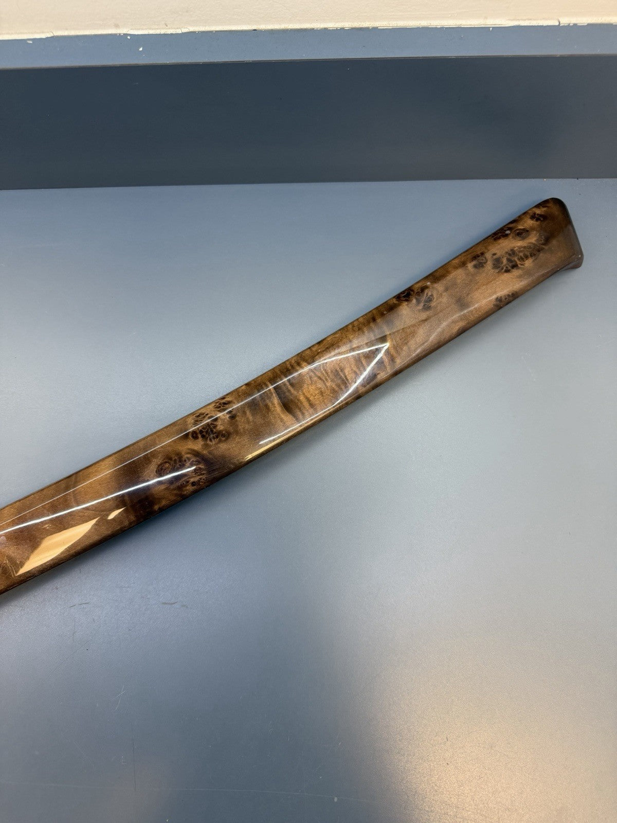 BMW 3 E92 E93 Passenger Side Strip Right Door Wood Trim Poplar Grain 6958240