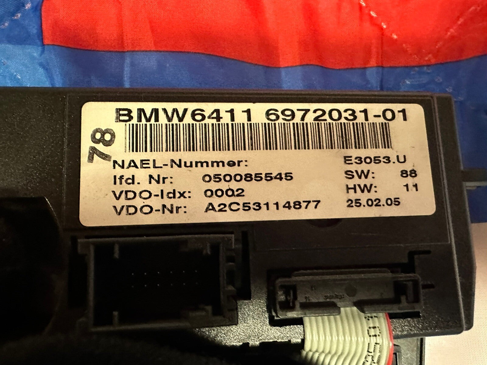 05-06 BMW E90 3 SERIES CLIMATE CONTROL HEATER A/C UNIT OEM 6972031