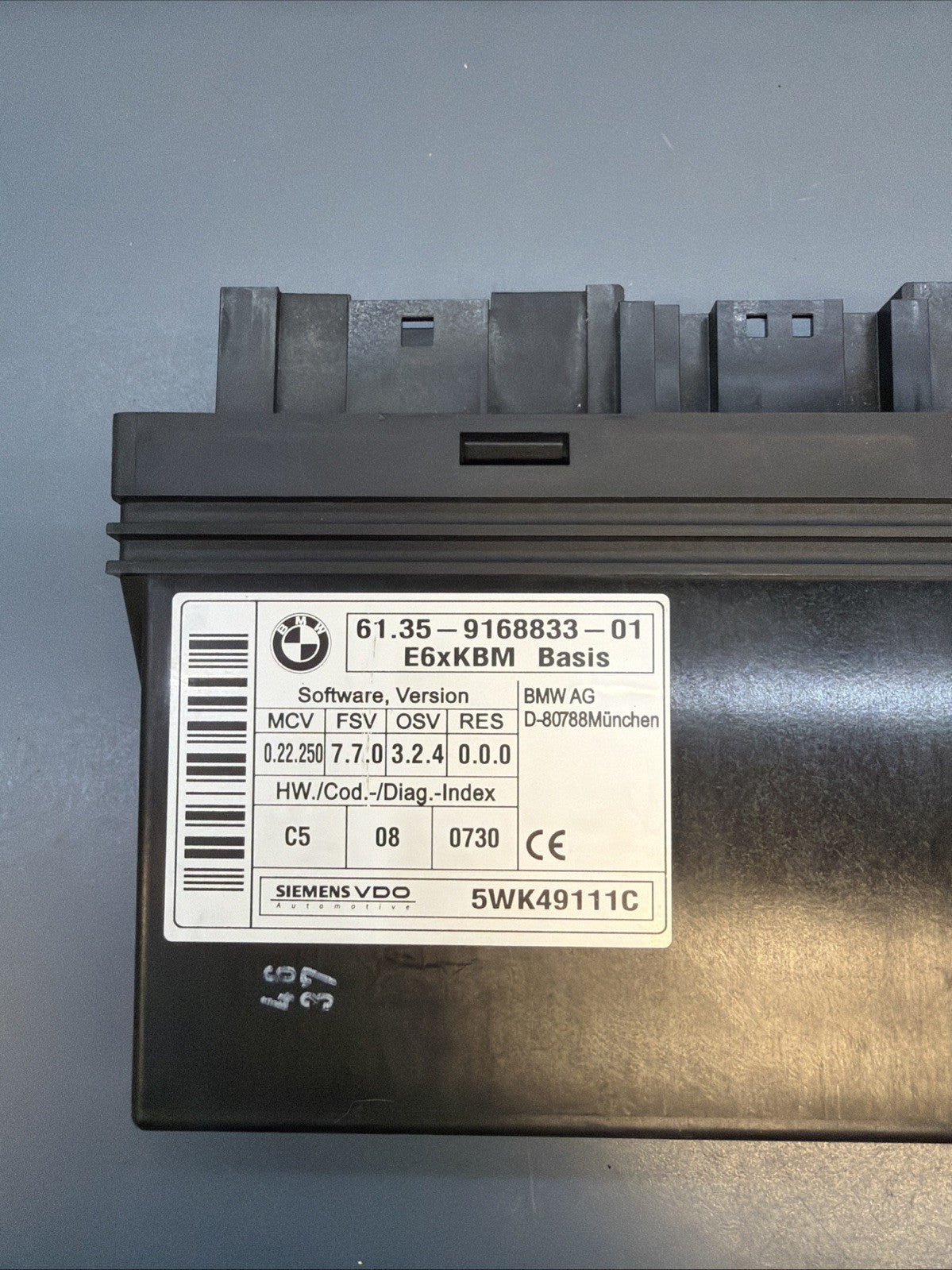 08-10 BMW 535XI GATEWAY BODY CONTROL MODULE BCM BCU 9168833 OEM