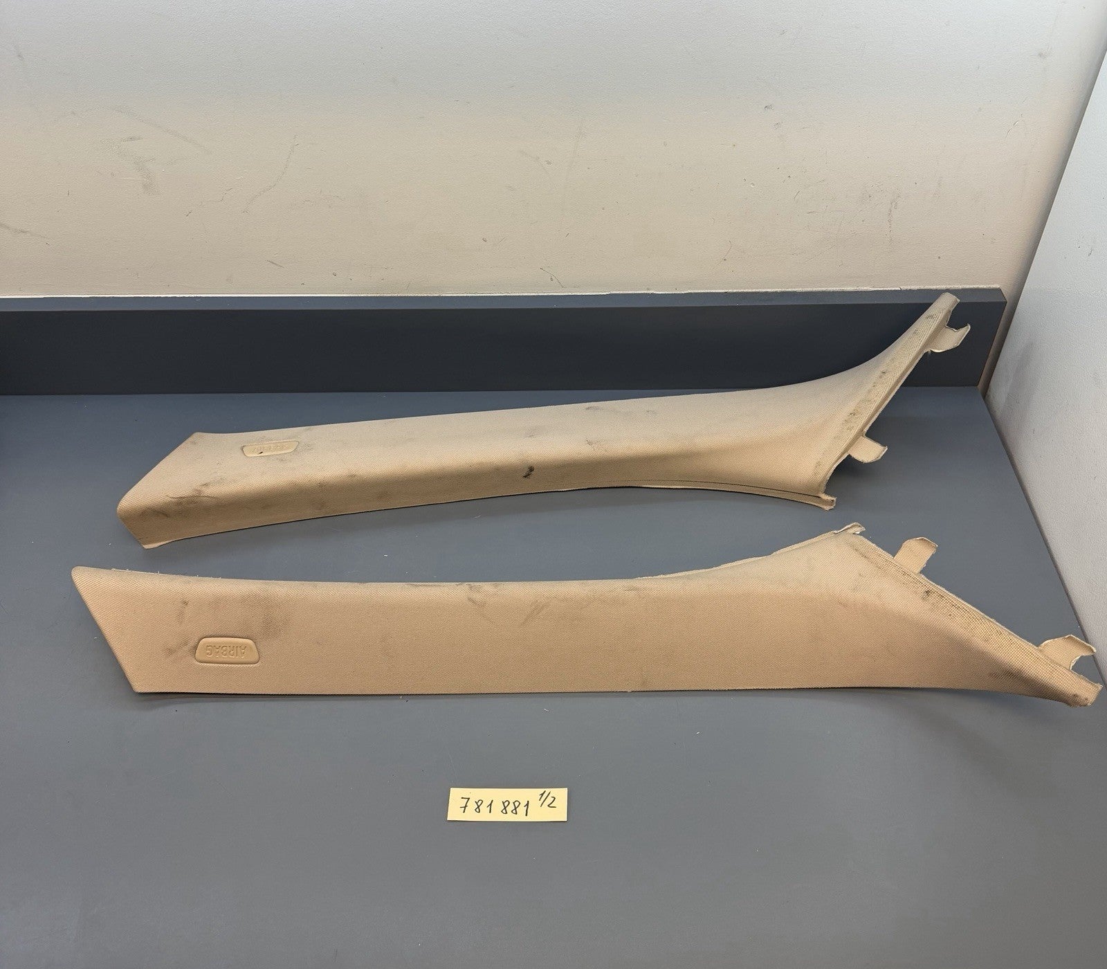 BMW 5 SERIES F10 F11 A PILLAR COVER TRIM SET LEFT RIGHT 9116348 9116347 BEIGE
