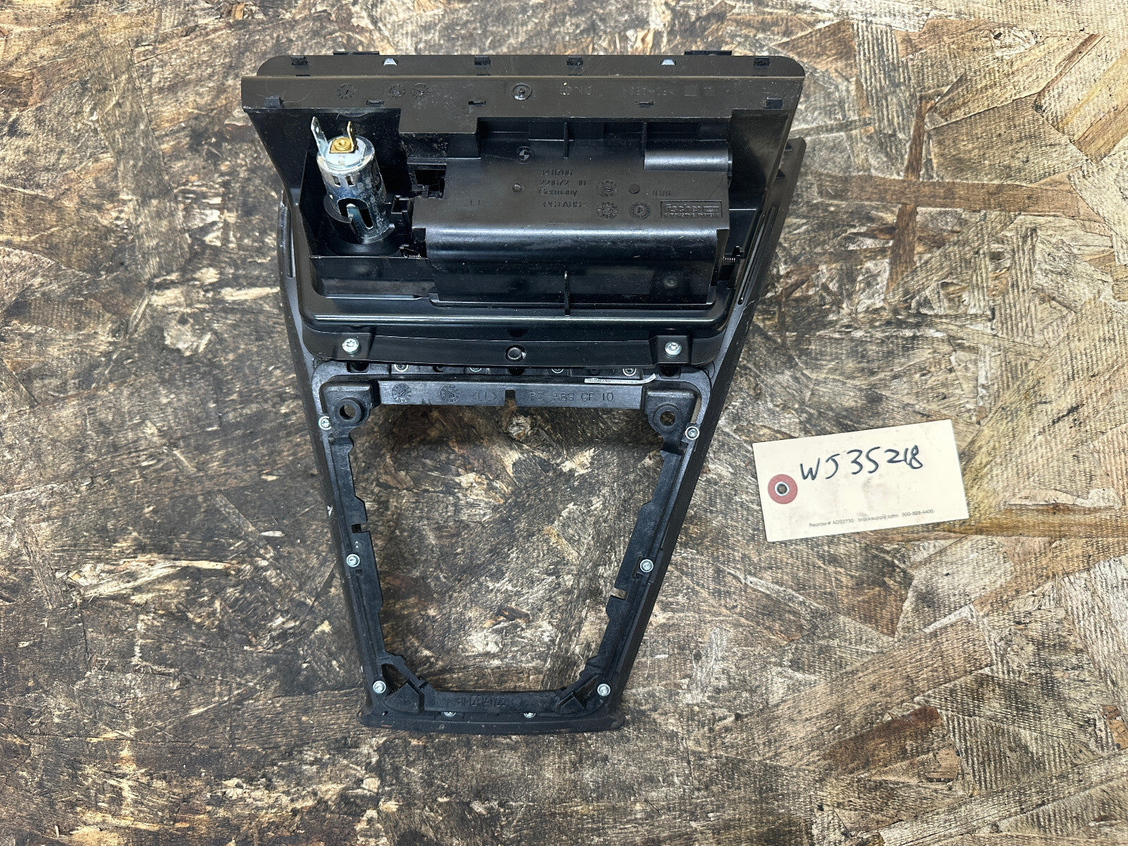 BMW 2003-2010 E83 X3 CENTER CONSOLE SHIFTER BEZEL TRIM WOOD W ASHTRAY 3411706