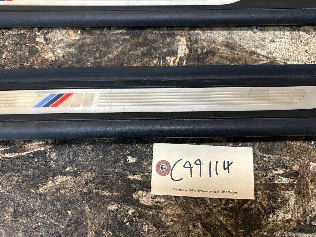 BMW 2006-2013 E92 INTERIOR LEFT+RIGHT DOOR SILL COVER M EDITION OEM 7900807/8