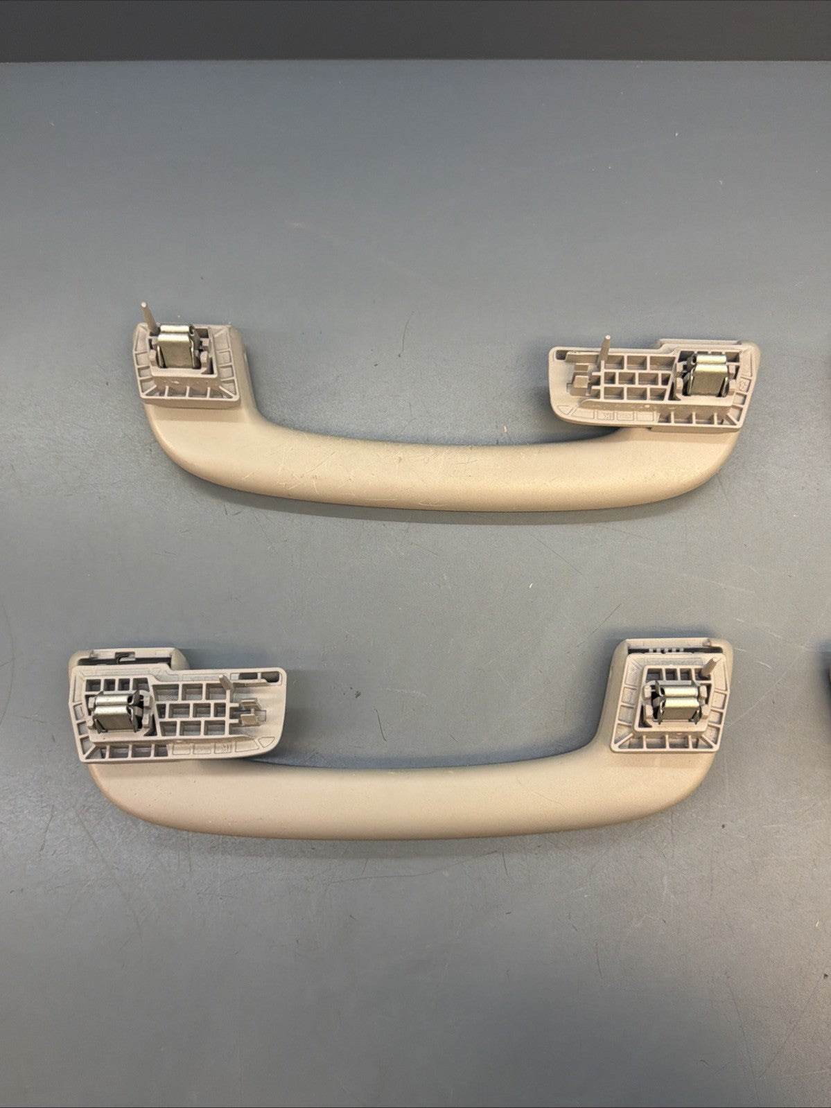 12-16 BMW 328I F30 SEDAN FRONT & REAR UPPER ROOF GRAB HANDLE SET OF 4 OEM GRAY