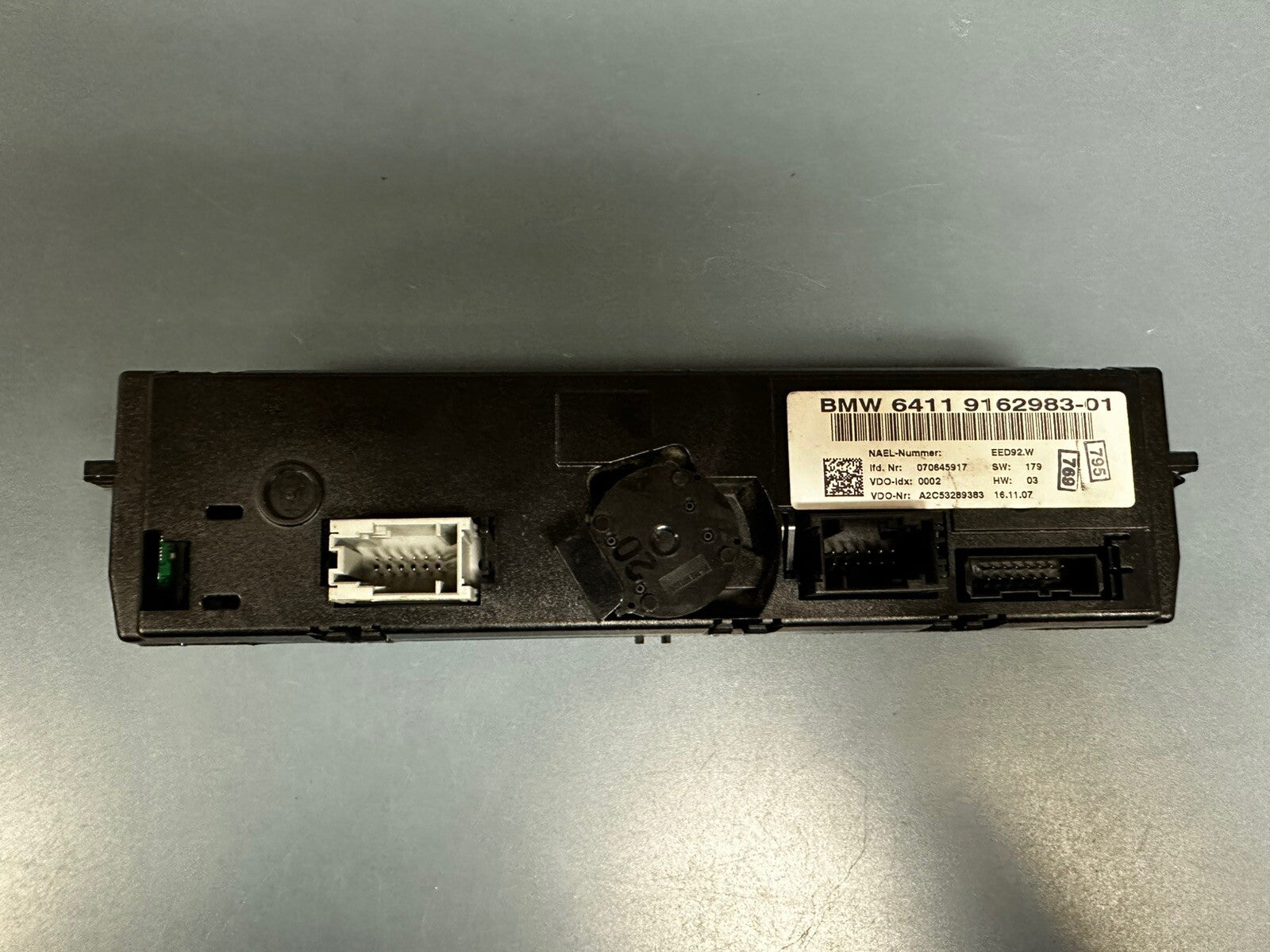 Bmw E90 Front Center Console Ac Climate Temperature Control Oem 9162983