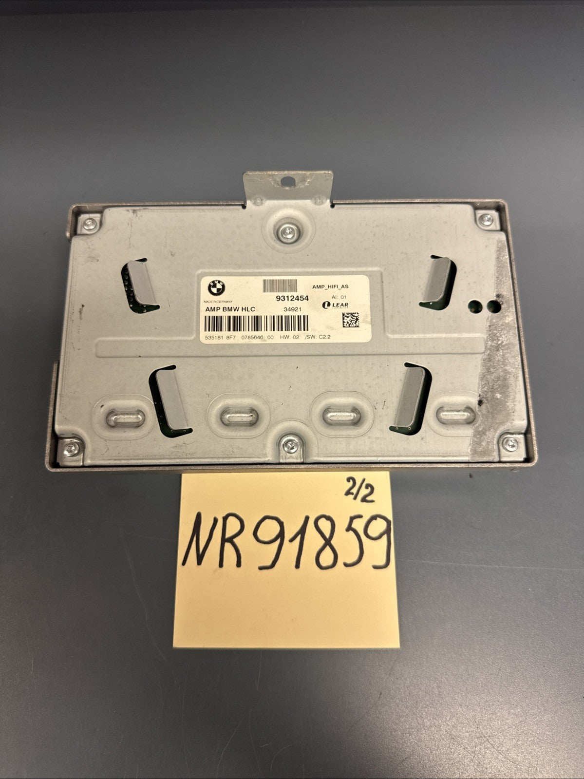2012 - 2018 BMW F30 F80 Sedan AUDIO RADIO SOUND HiFi AMPLIFIER OEM 9312454