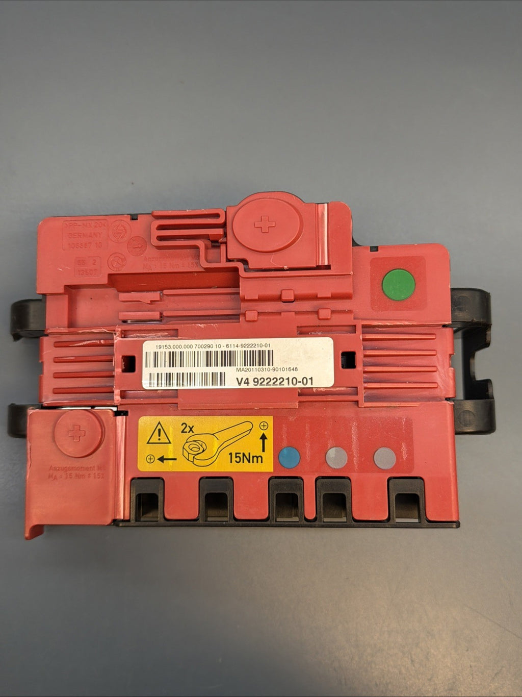 2012 12 BMW X5 Battery Power Distribution Regulator Box Module OEM 9222210