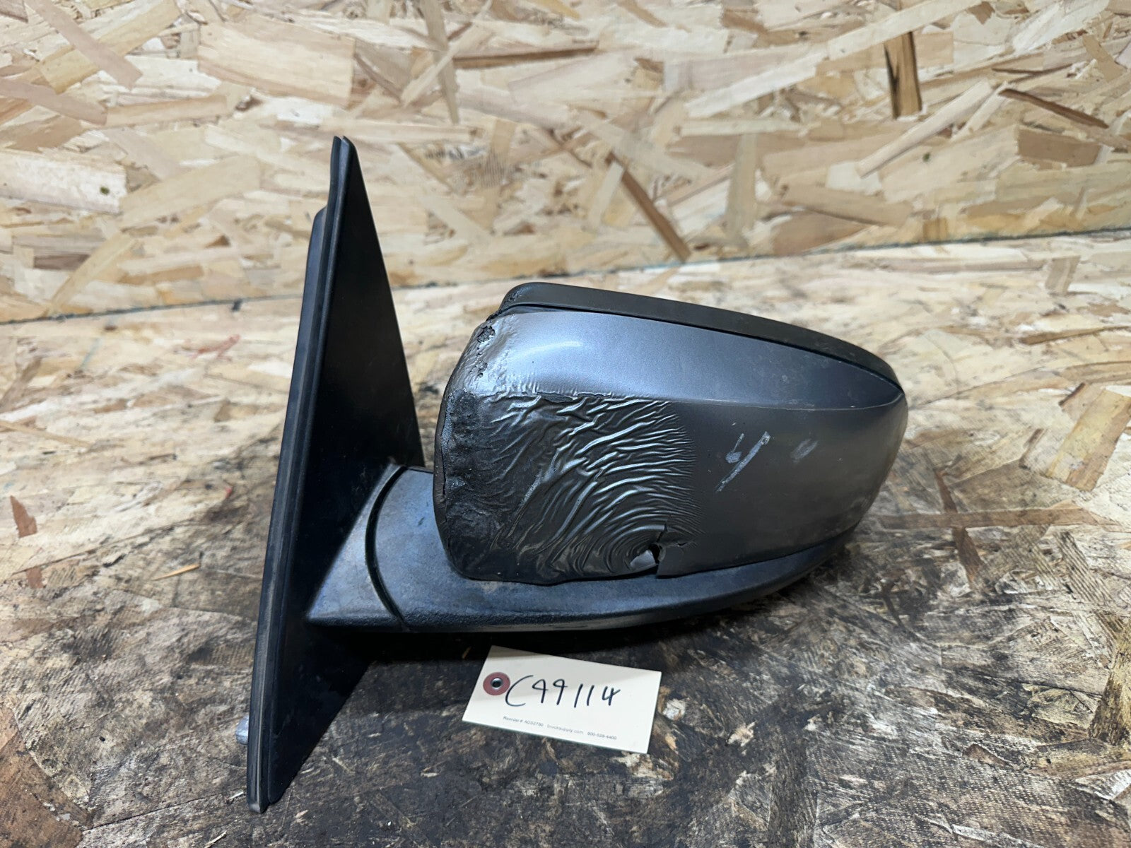 BMW 2006-2013 E92 BROKEN FOR PARTS PASSANGER POWER SIDE MIRROR GRAY OEM 7136887