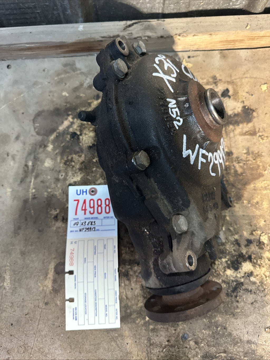 BMW E83 X3 AUTOMATIC FRONT DIFFERENTIAL FINAL 4.44 DRIVE OEM 7540634
