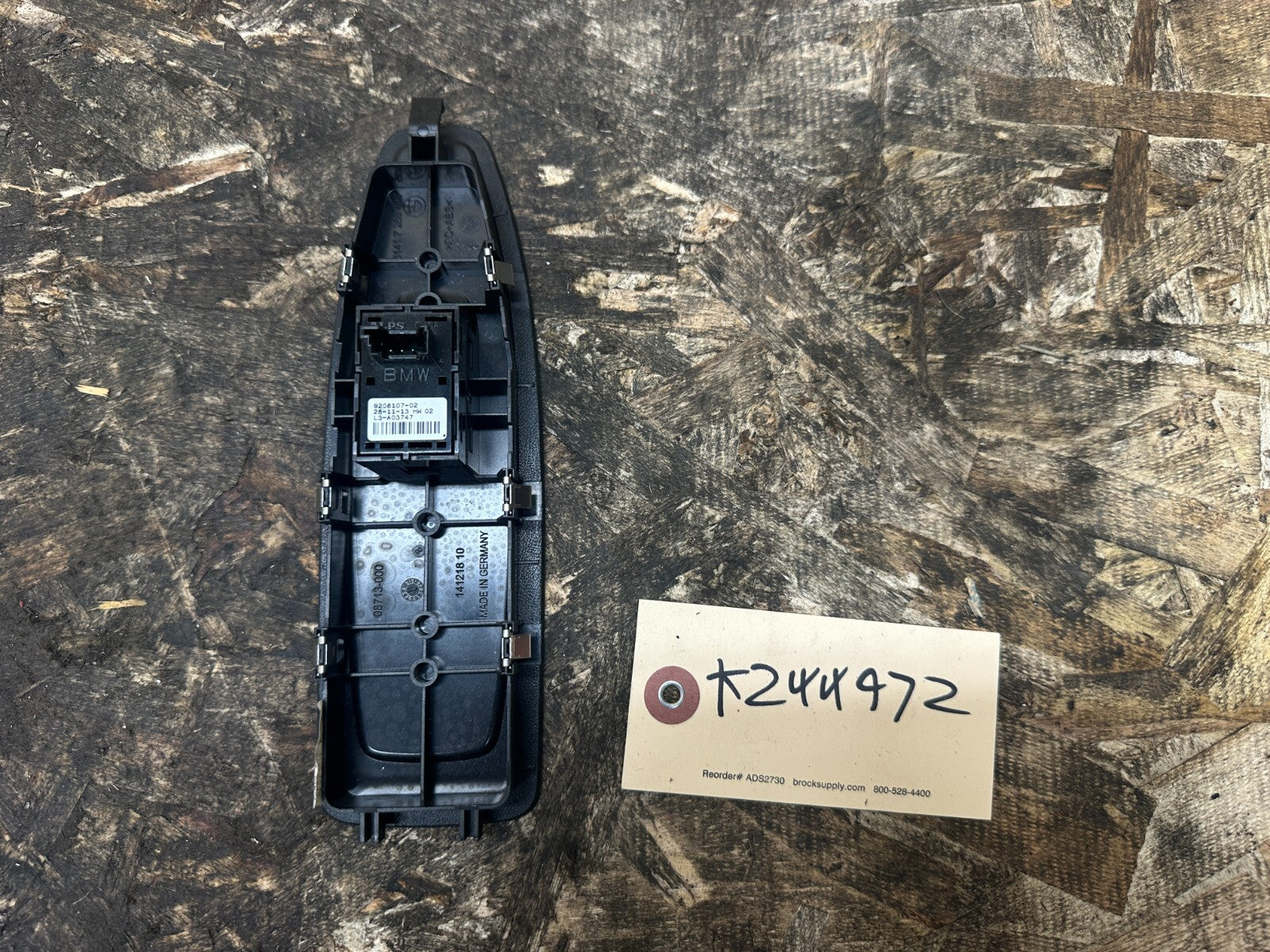 BMW 2012-2019 F32 FRONT RIGHT WINDOW SWITCH CONTROL BUTTON BLACK OEM 14121810