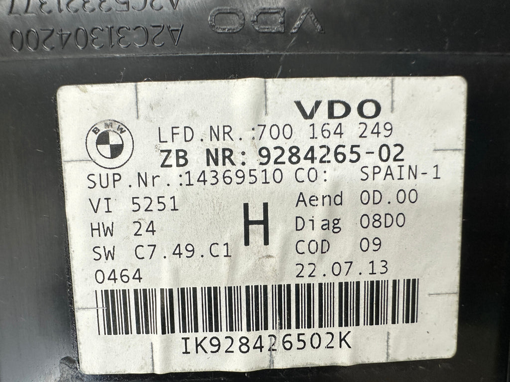 BMW 04-15 E90 E84 3 SERIES X1 SPEEDOMETER INSTRUMENT GAGUE CLUSTER OEM 9284265