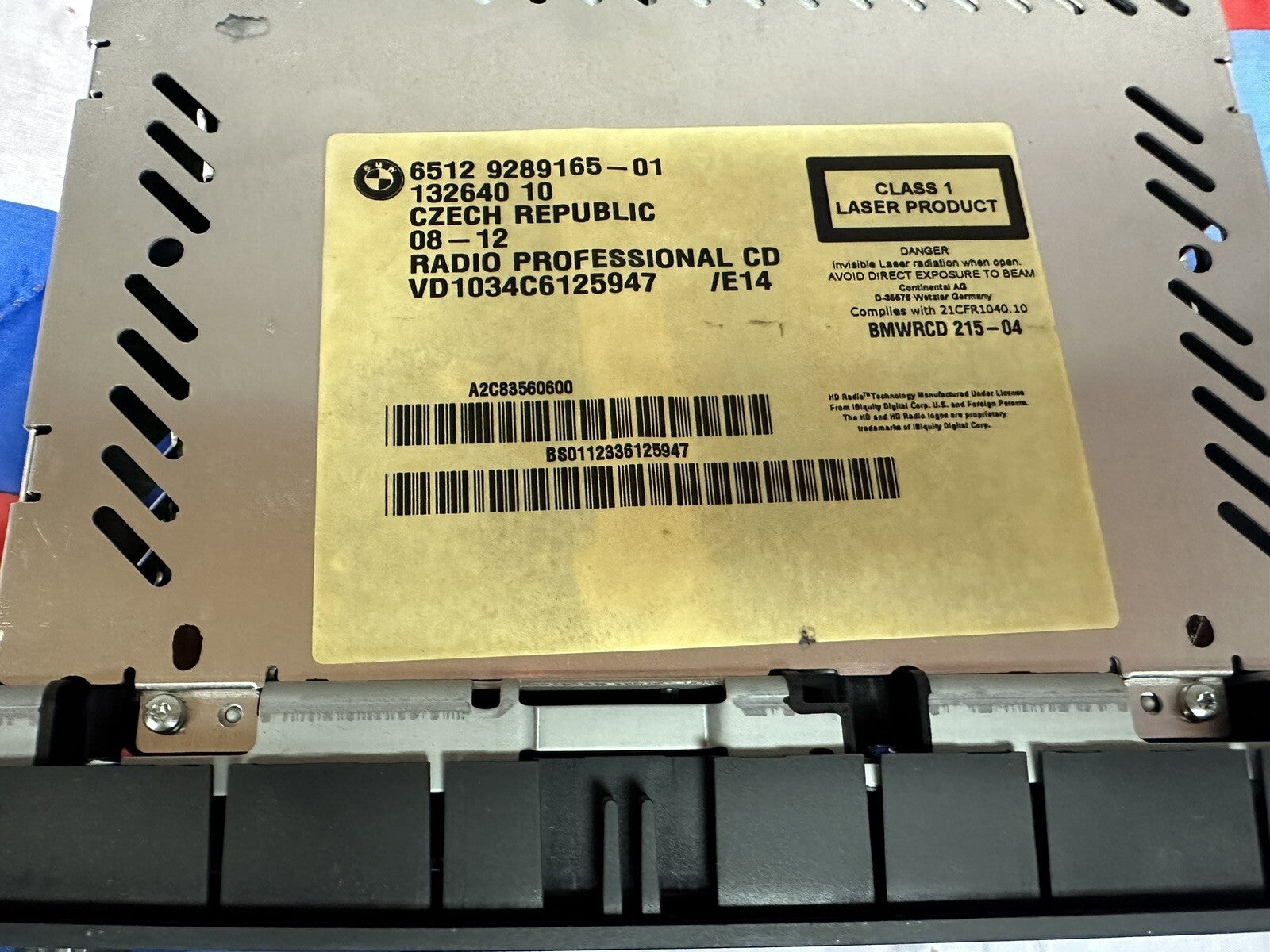 10-11 BMW 1 3 SERIES E82 E90 E92  PROFESSIONAL RADIO STEREO UNIT OEM 9243928
