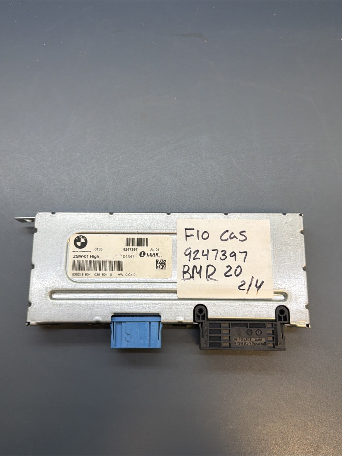 2010-16 BMW 528 535 550 640 650 740 750 CENTRAL GATEWAY CONTROL MODULE 9247397