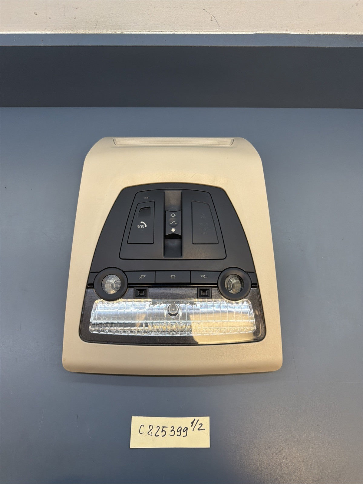 09-17 BMW F10 528i 750Li Front Overhead Dome Light Sunroof Switch BEIGE 9276232