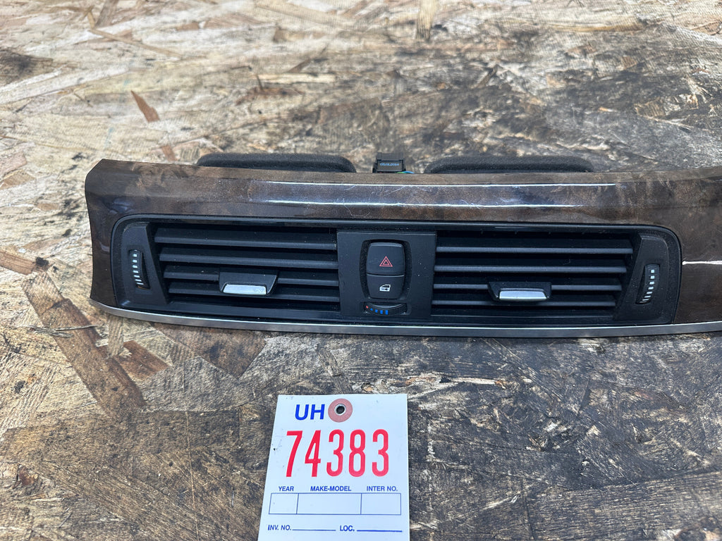 BMW 2011-2015 F30 F32 3 4 SERIES CENTER DASH VENT TRIM WOOD 9218552/27648710