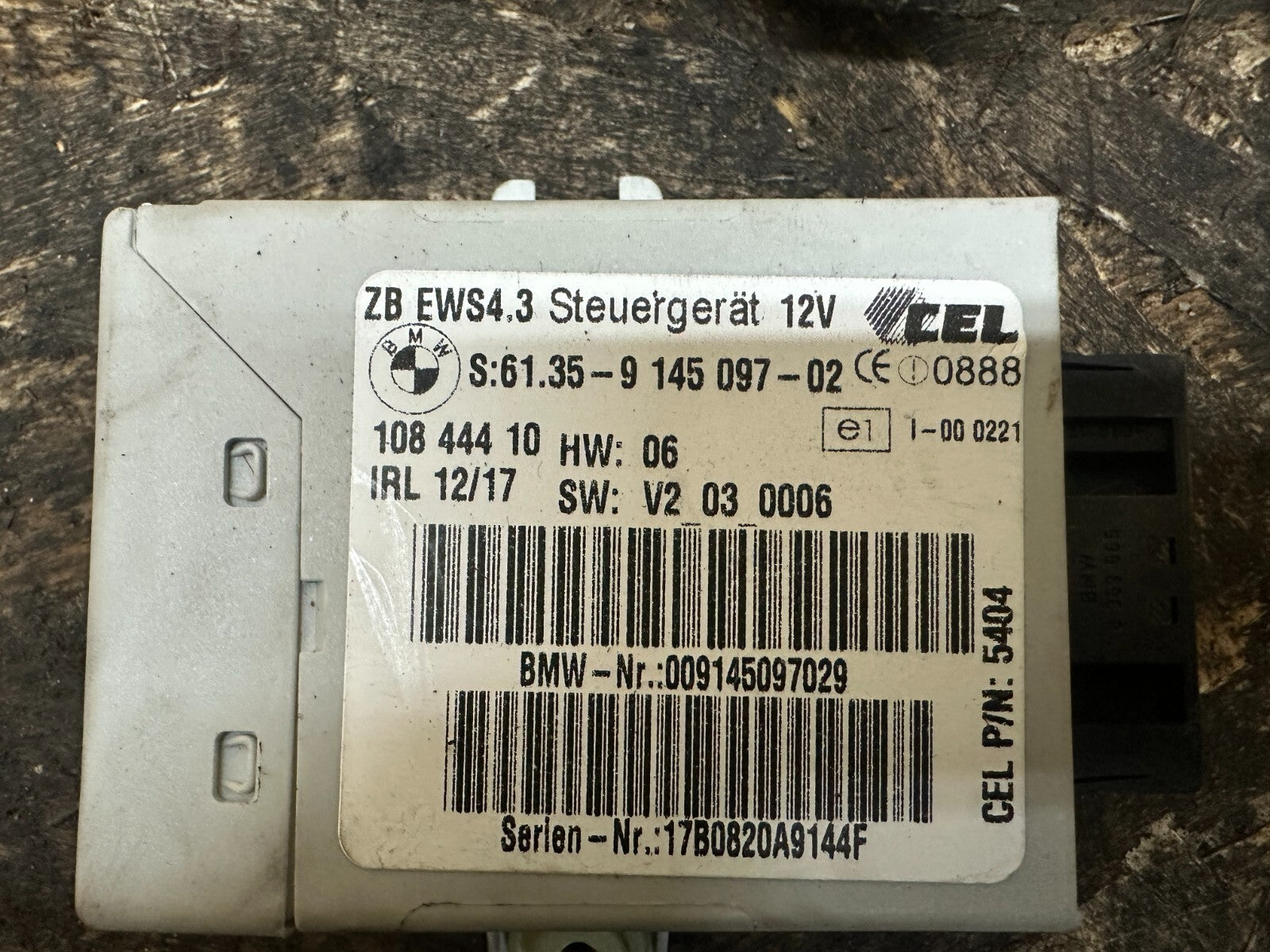 BMW 04-06 E46 LCI ECU+CAS IMMOBILIZER+KEY VIN MATCHED SET OEM 9145097+7533652