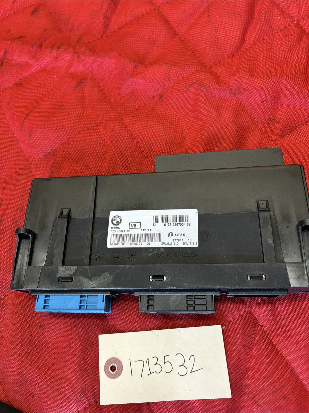 BMW 2011-2017 F25 X3 BODY JUNCTION BOX MODULE OEM 9267534