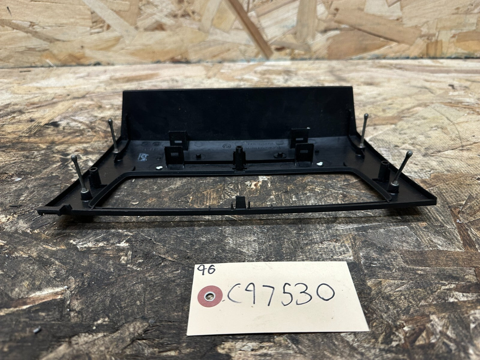 BMW 06-12 E90 3 SERIES CENTER CONSOLE CLIMATE CONTROL TRIM BLACK OEM 9118703