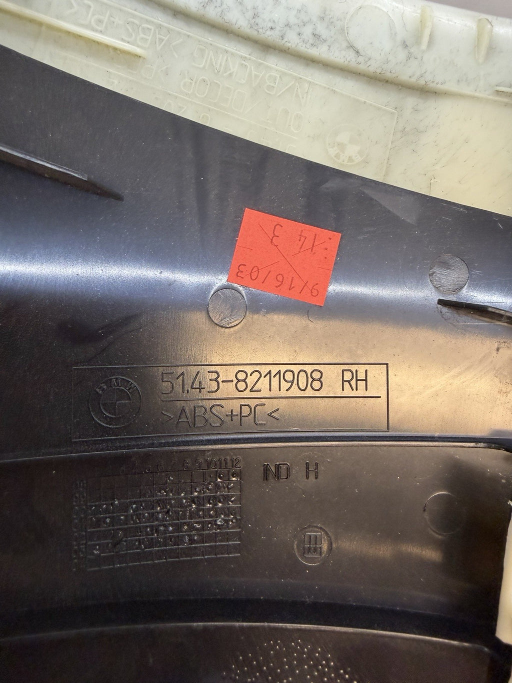 BMW X5 E53 2003 LHD Right & Left A pillar trim Black 8211907 8211908