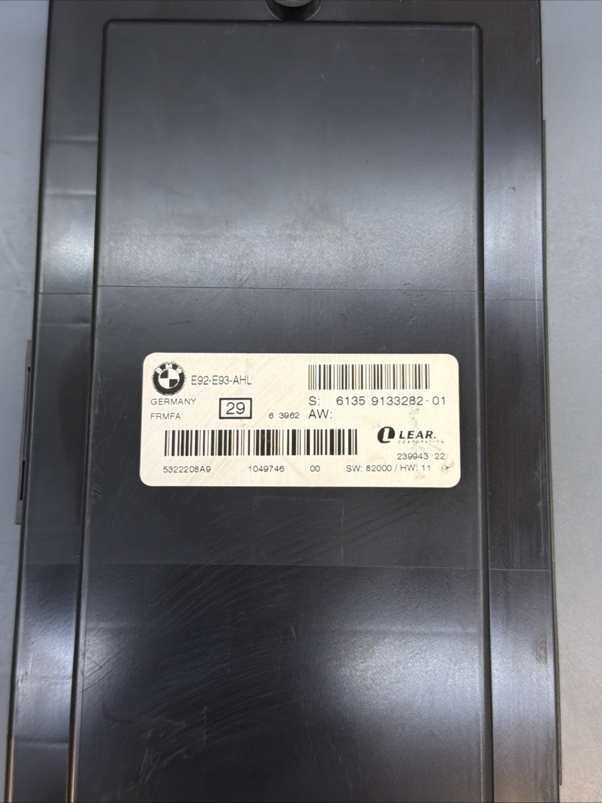06-09 BMW E92 E93 AHL FRM FA FOOTWELL LIGHT CONTROL MODULE 9133282 OEM