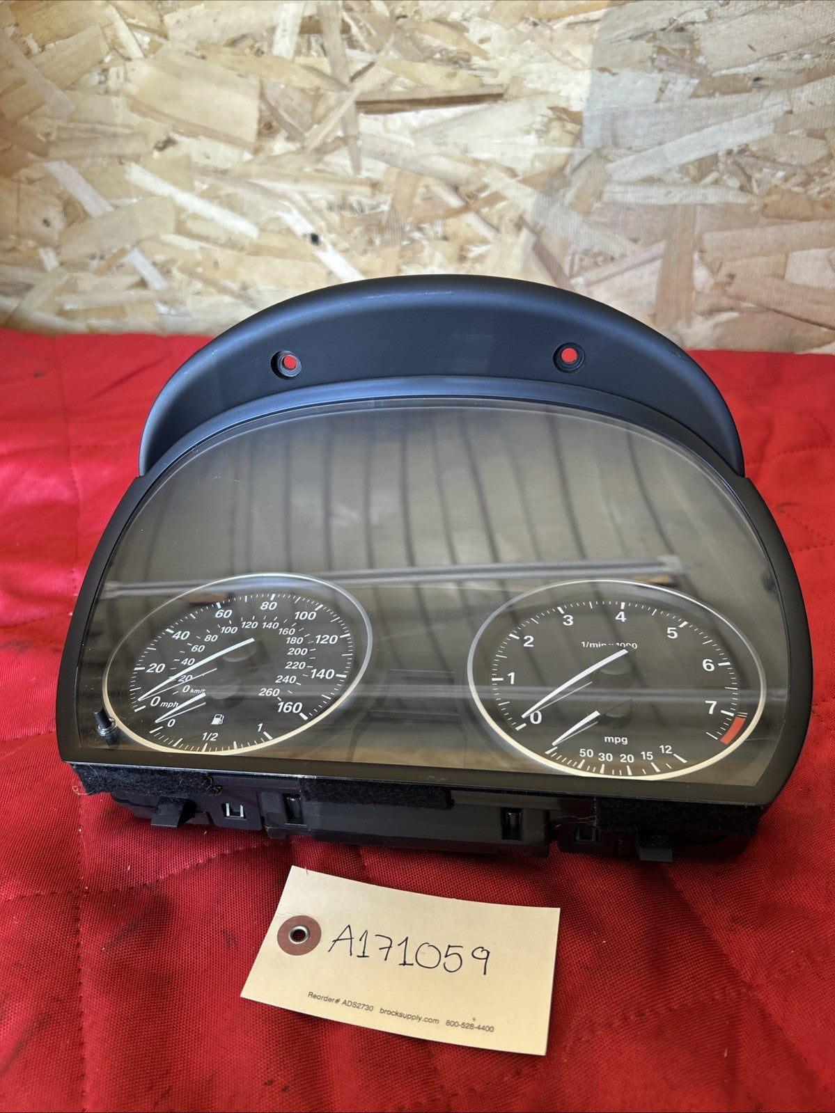 BMW 06-13 E90 3 SERIES SPEEDOMETER INSTRUMENT GAUGE CLUSTER BLACK 9187066 171K
