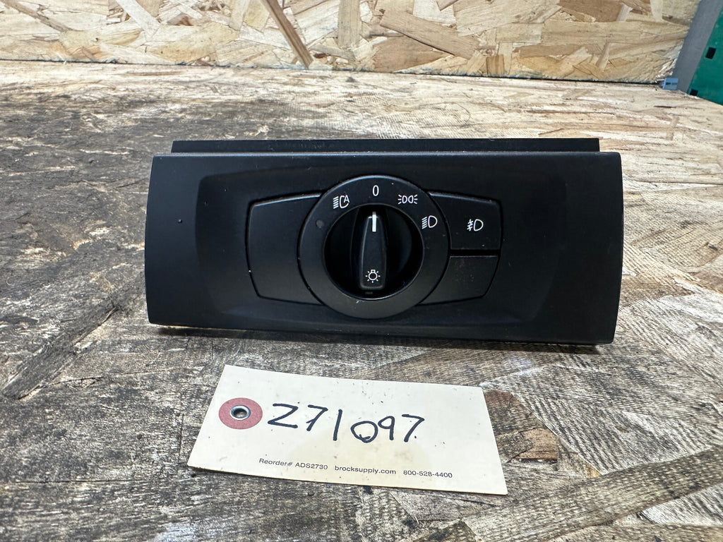 BMW 06-13 E90 3 SERIES HEADLIGHT FOG LIGHT CONTROL SWITCH BLACK OEM 6938864